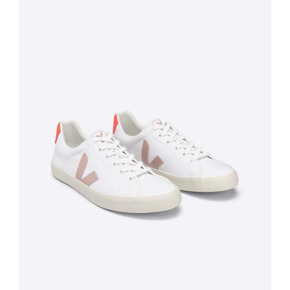 Veja ESPLAR SE CANVAS Sneakers Dames White/Orange | NL 605YXF